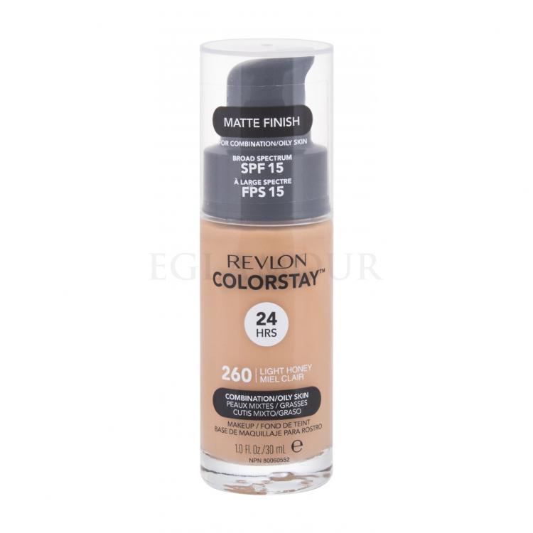 Revlon Colorstay Combination Oily Skin SPF15 Podkład dla kobiet 30 ml Odcień 260 Light Honey