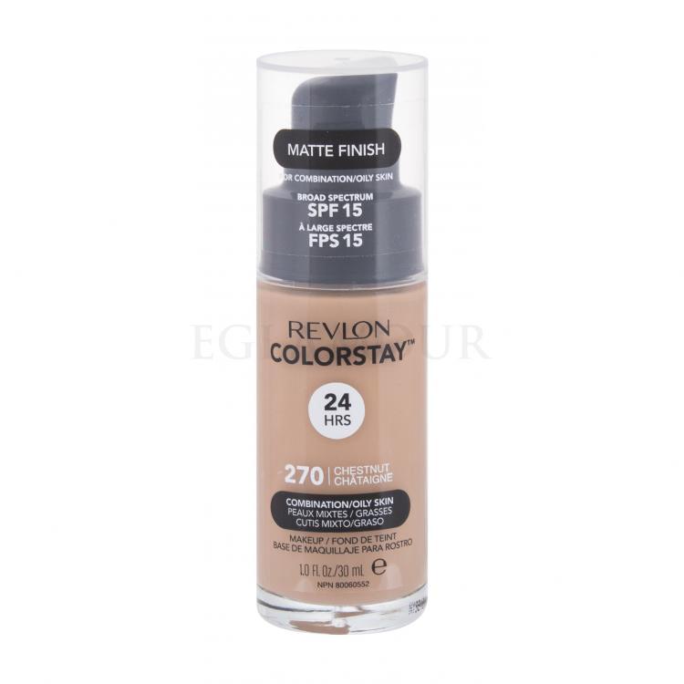 Revlon Colorstay Combination Oily Skin SPF15 Podkład dla kobiet 30 ml Odcień 270 Chestnut
