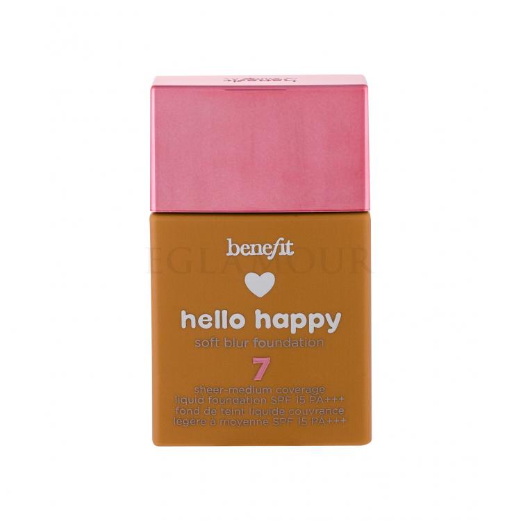Benefit Hello Happy SPF15 Podkład dla kobiet 30 ml Odcień 07 Medium-Tan Warm Uszkodzone pudełko