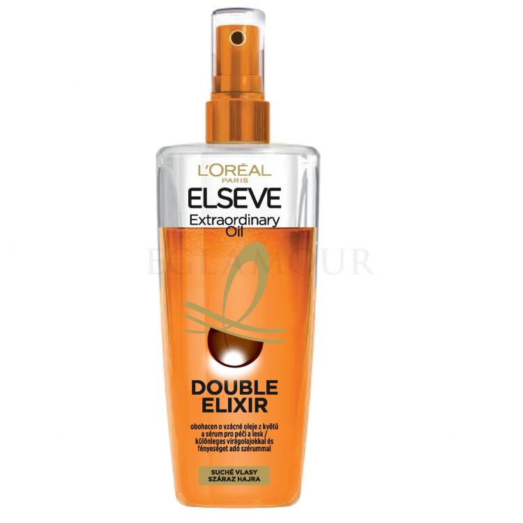 L&#039;Oréal Paris Elseve Extraordinary Oil Double Elixir Pielęgnacja bez spłukiwania dla kobiet 200 ml