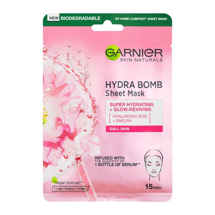 Garnier Skin Naturals Hydra Bomb Sakura Maseczka do twarzy dla kobiet 1 szt