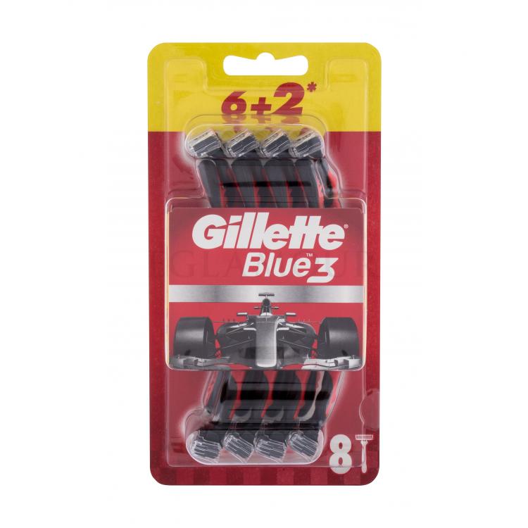 Gillette Blue3 Red Maszynka do golenia dla mężczyzn 8 szt