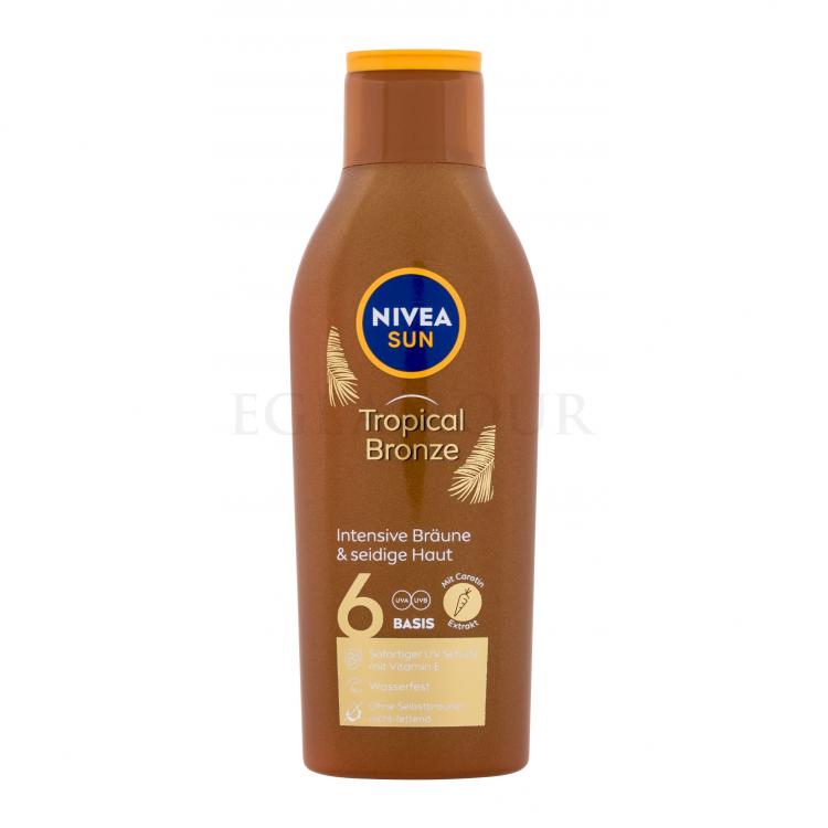 Nivea Sun Tropical Bronze Milk SPF6 Preparat do opalania ciała 200 ml