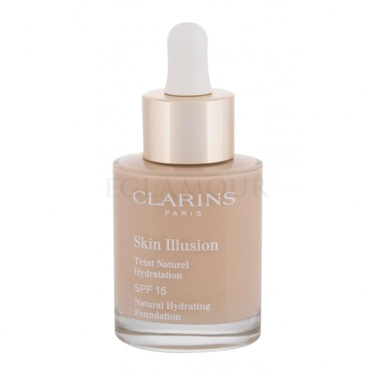 Clarins Skin Illusion Natural Hydrating SPF15 Podkład dla kobiet 30 ml Odcień 103 Ivory