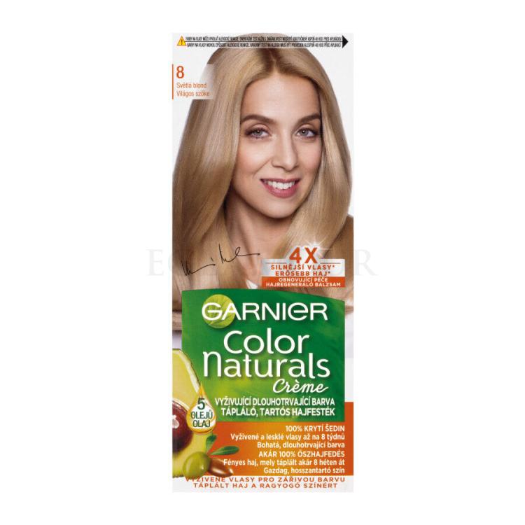 Garnier Color Naturals Créme Farba do włosów dla kobiet 40 ml Odcień 8 Deep Medium Blond