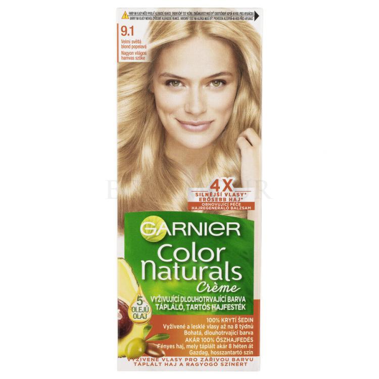 Garnier Color Naturals Créme Farba do włosów dla kobiet 40 ml Odcień 9,1 Natural Extra Light Ash Blond