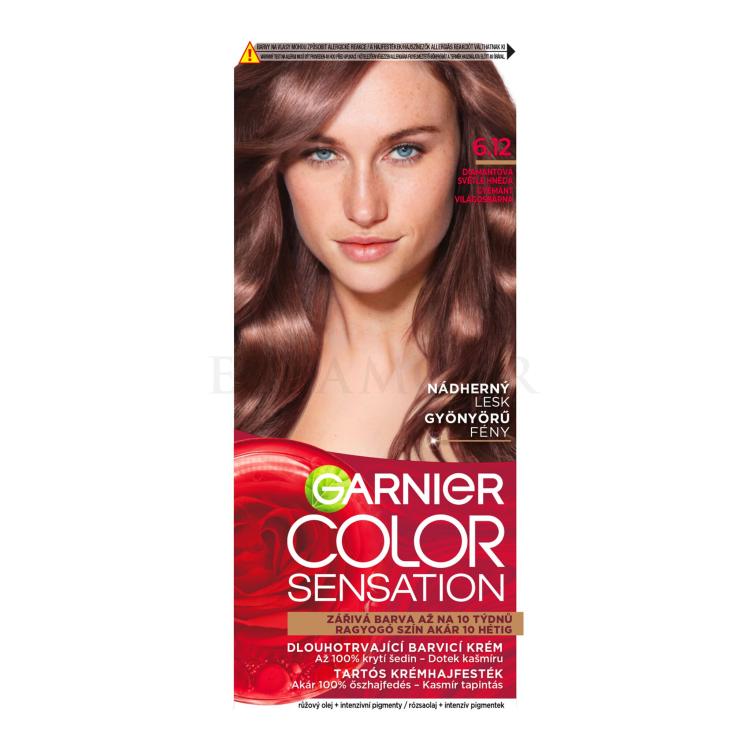 Garnier Color Sensation Farba do włosów dla kobiet 40 ml Odcień 6,12 Diamond Light Brown