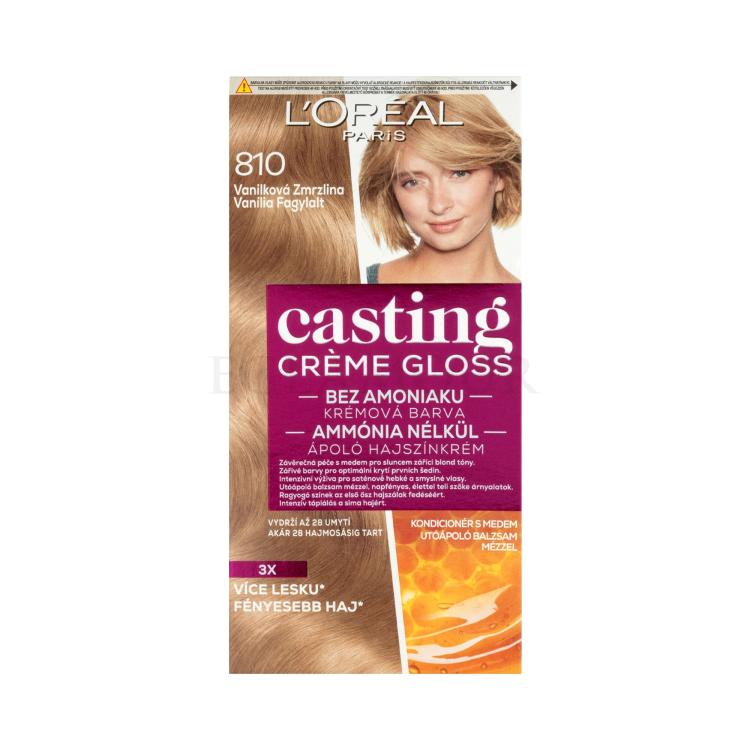 L&#039;Oréal Paris Casting Creme Gloss Farba do włosów dla kobiet 48 ml Odcień 810 Vanilla Icecream