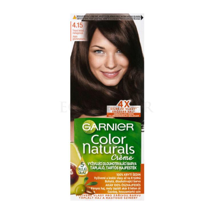 Garnier Color Naturals Créme Farba do włosów dla kobiet 40 ml Odcień 4,15 Frosty Dark Mahogany