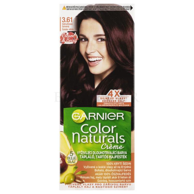 Garnier Color Naturals Créme Farba do włosów dla kobiet 40 ml Odcień 3,61 Luscious Blackberry