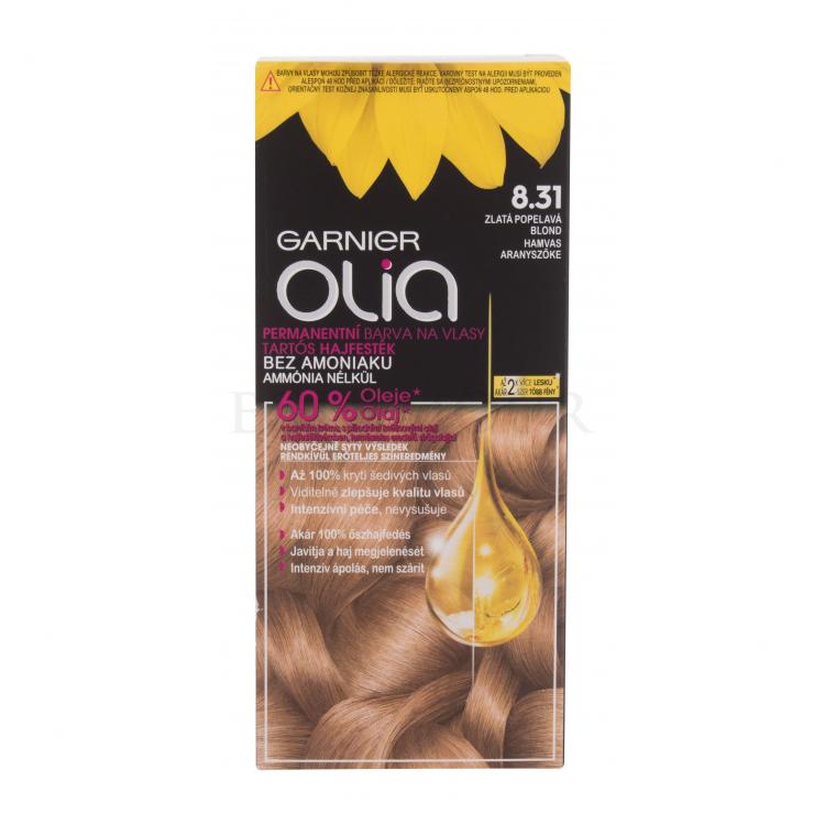 Garnier Olia Farba do włosów dla kobiet 50 g Odcień 8,31 Golden Ashy Blonde