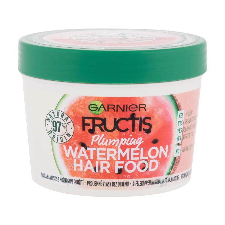 Garnier Fructis Hair Food Watermelon Plumping Mask Maska do włosów dla kobiet 390 ml
