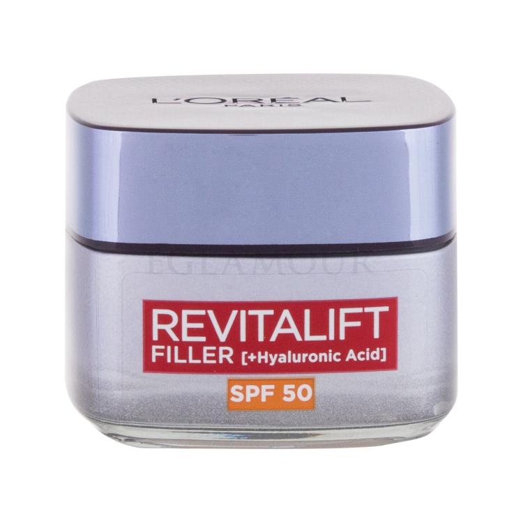 L&#039;Oréal Paris Revitalift Filler HA SPF50 Krem do twarzy na dzień dla kobiet 50 ml