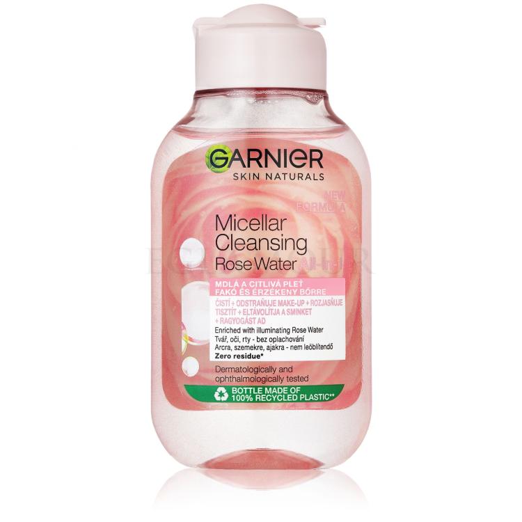 Garnier Skin Naturals Micellar Cleansing Rose Water Płyn micelarny dla kobiet 100 ml