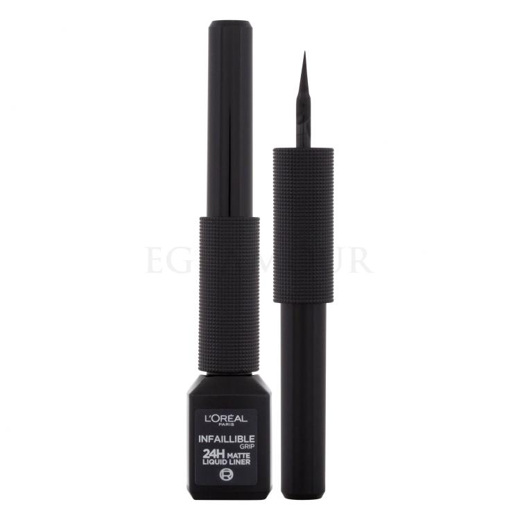 L&#039;Oréal Paris Infaillible Grip 24H Matte Liquid Liner Eyeliner dla kobiet 3 ml Odcień 01 Black