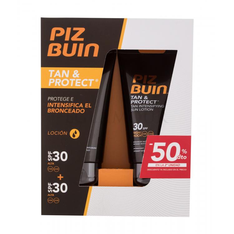 PIZ BUIN Tan &amp; Protect Tan Intensifying Sun Lotion SPF30 SET Zestaw Mleczko do opalania Tan &amp; Protect Sun Lotion SPF30 2 x 150 ml