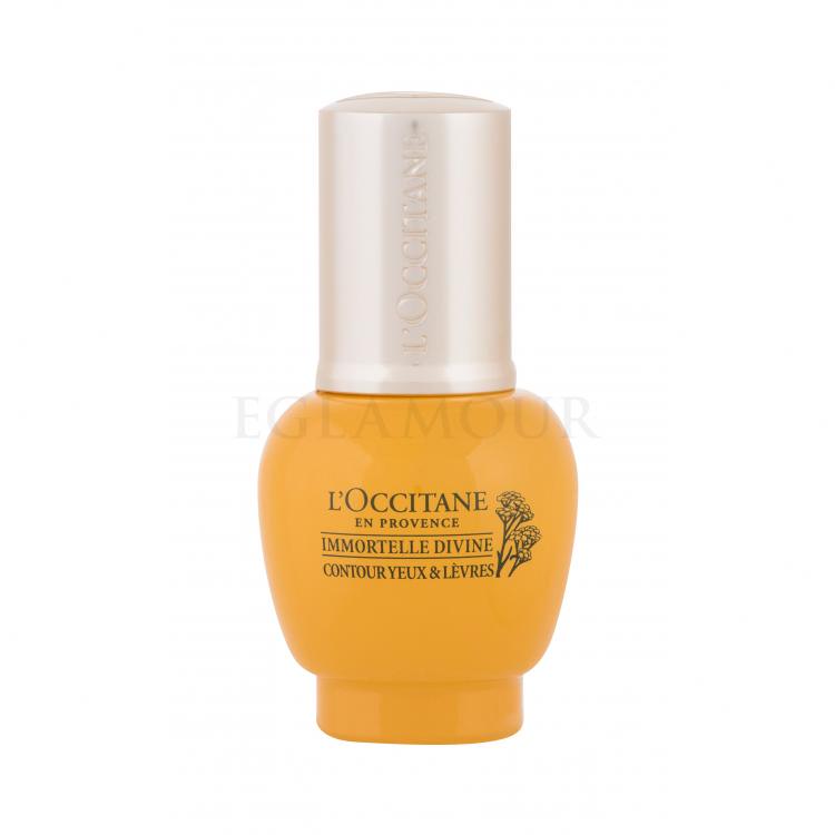 L&#039;Occitane Immortelle Divine Eye &amp; Lip Contour Żel pod oczy dla kobiet 15 ml