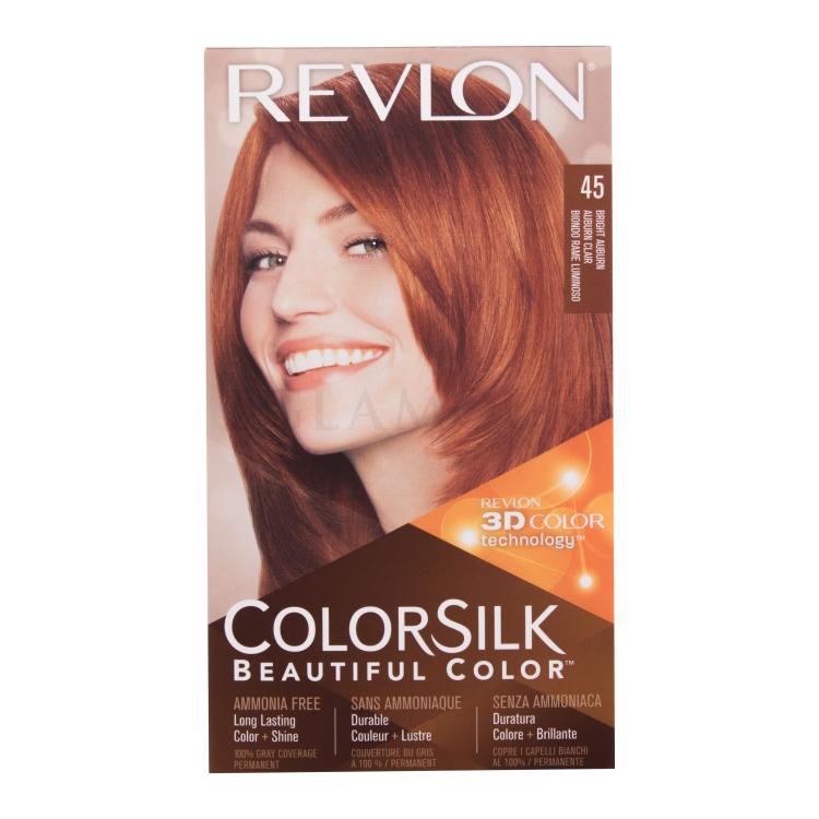 Revlon Colorsilk Beautiful Color Farba do włosów dla kobiet Odcień 45 Bright Auburn Zestaw