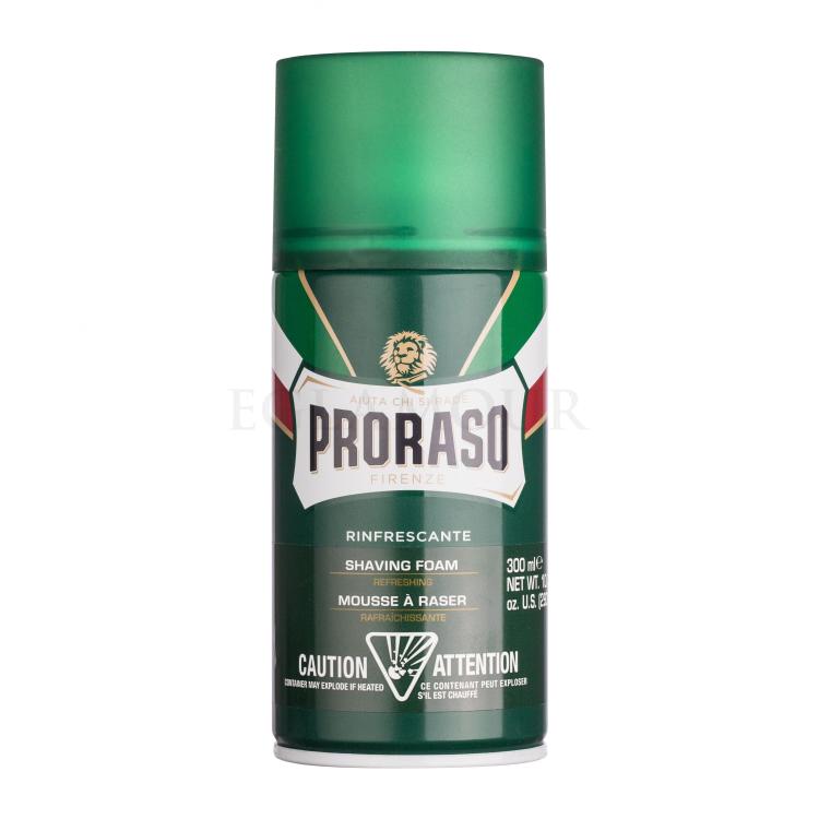 PRORASO Green Shaving Foam Pianka do golenia dla mężczyzn 300 ml