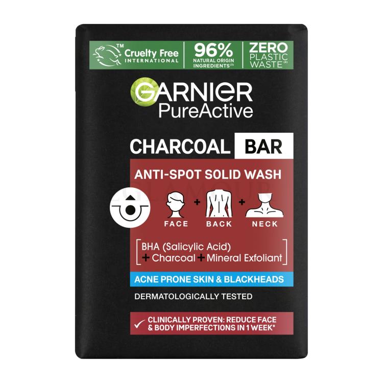 Garnier Pure Active Charcoal Bar Mydło do twarzy 100 g