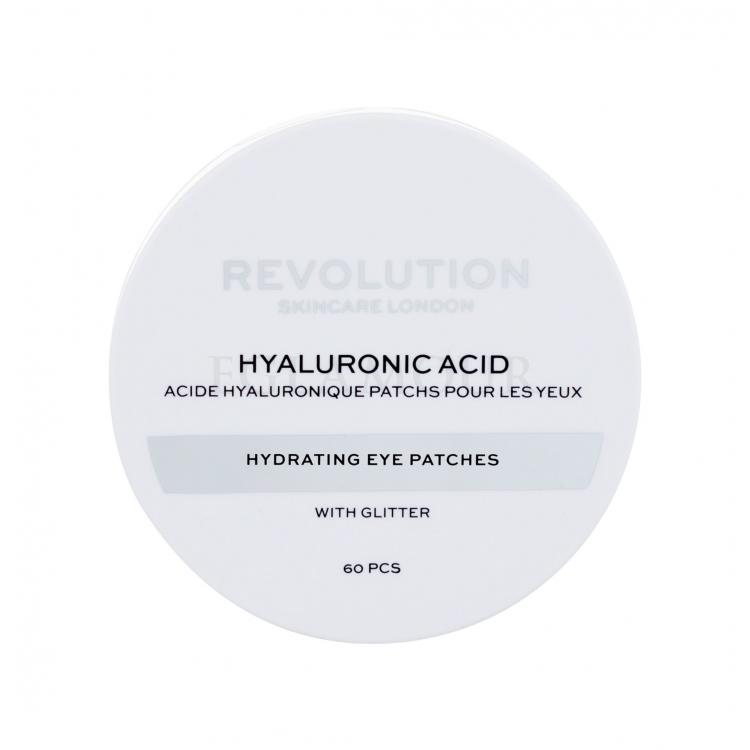 Revolution Skincare Hyaluronic Acid Hydrating Eye Patches Maseczka na okolice oczu dla kobiet 60 szt