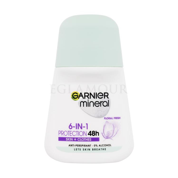 Garnier Mineral Protection 6-in-1 Floral Fresh 48h Antyperspirant dla kobiet 50 ml