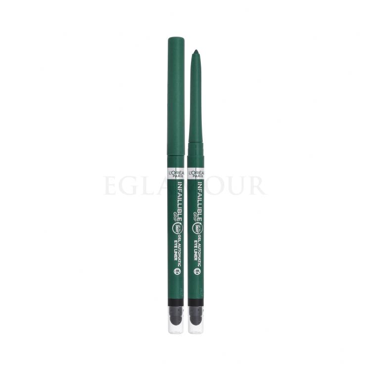 L&#039;Oréal Paris Infaillible Grip 36H Gel Automatic Eye Liner Kredka do oczu dla kobiet 1,2 g Odcień 008 Emerald Green