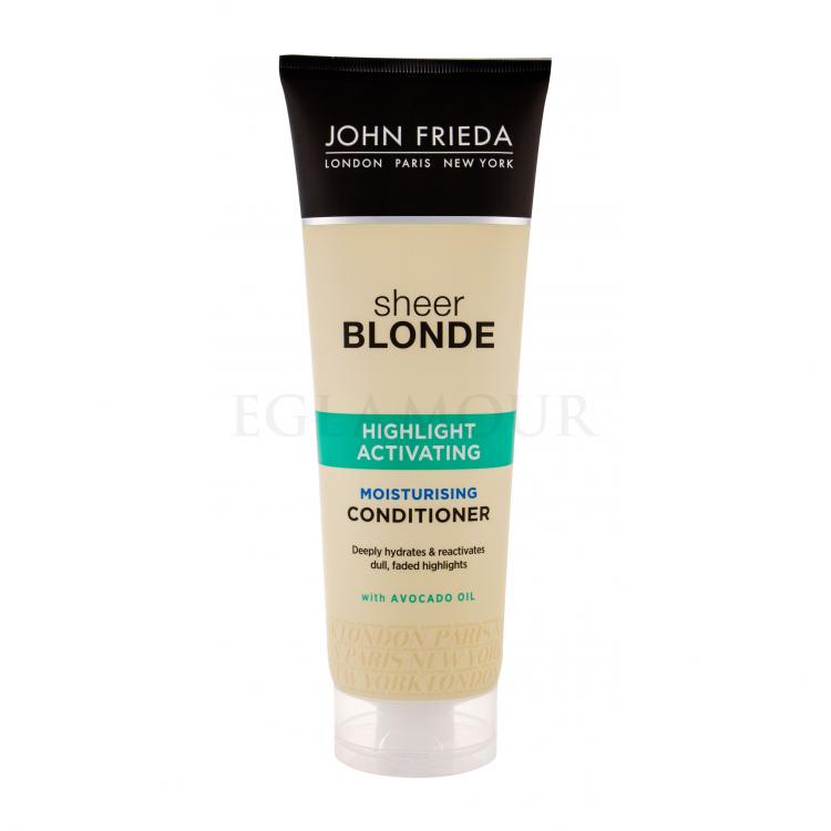 John Frieda Sheer Blonde Highlight Activating Odżywka dla kobiet 250 ml Uszkodzone opakowanie