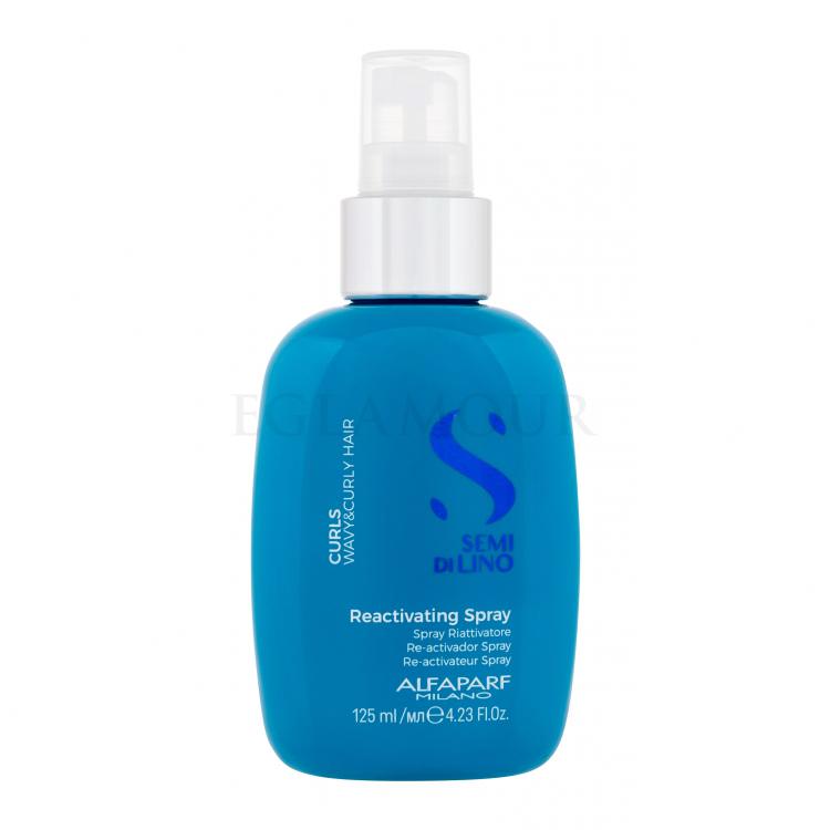 ALFAPARF MILANO Semi Di Lino Curls Reactivating Spray Stylizacja włosów na gorąco dla kobiet 125 ml