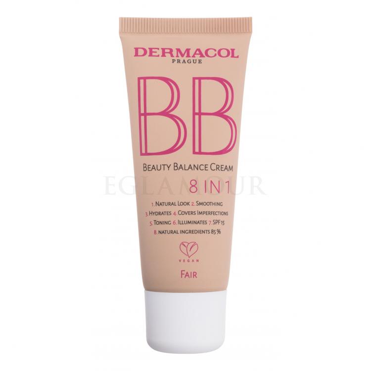 Dermacol BB Beauty Balance Cream 8 IN 1 SPF15 Krem BB dla kobiet 30 ml Odcień 1 Fair