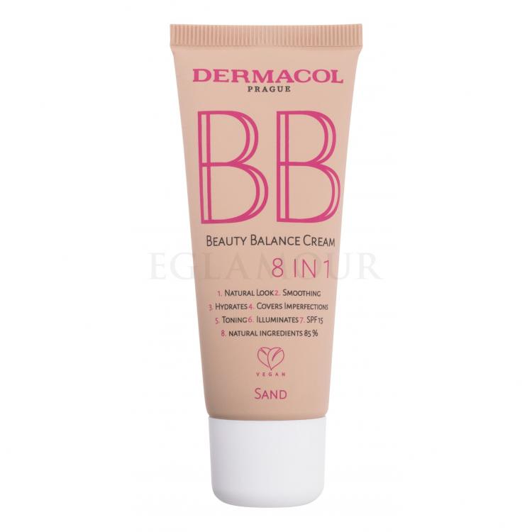 Dermacol BB Beauty Balance Cream 8 IN 1 SPF15 Krem BB dla kobiet 30 ml Odcień 4 Sand