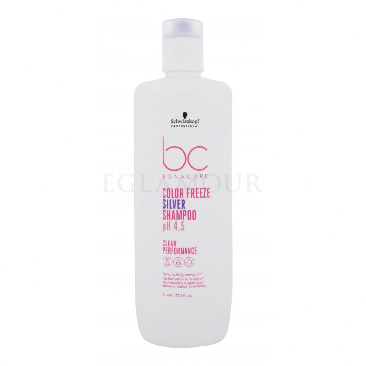 Schwarzkopf Professional BC Bonacure Color Freeze pH 4.5 Shampoo Silver Szampon do włosów dla kobiet 1000 ml