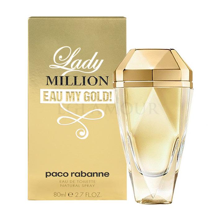 Paco Rabanne Lady Million Eau My Gold! Woda toaletowa dla kobiet 30 ml Uszkodzone pudełko