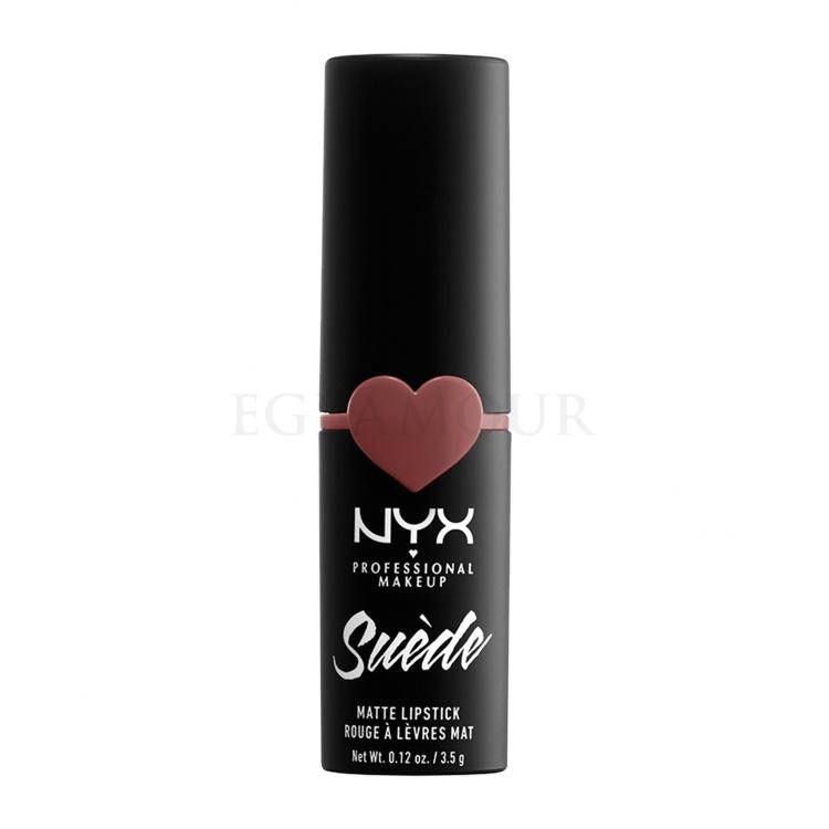 NYX Professional Makeup Suède Matte Lipstick Pomadka dla kobiet 3,5 g Odcień 05 Brunch Me