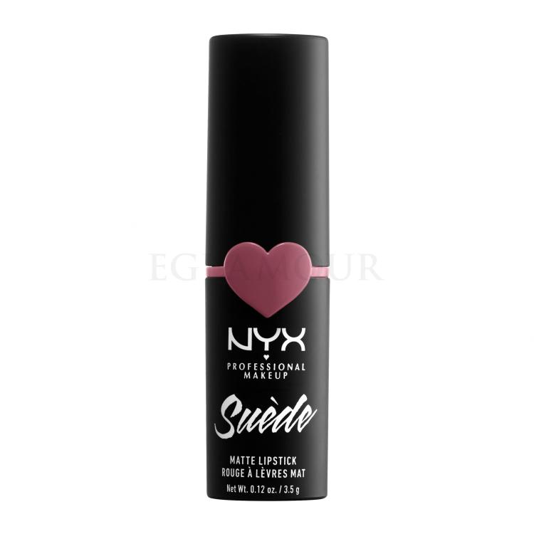 NYX Professional Makeup Suède Matte Lipstick Pomadka dla kobiet 3,5 g Odcień 28 Soft Spoken
