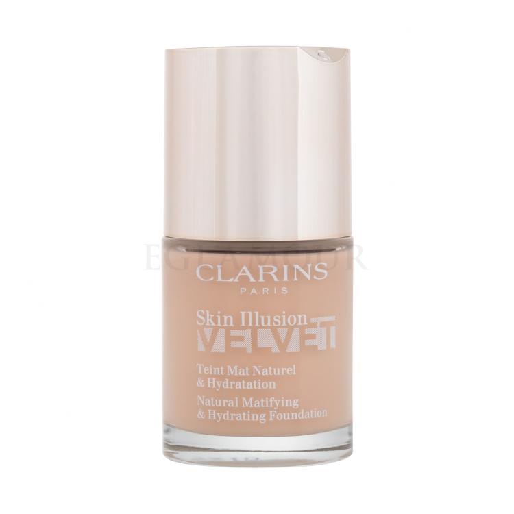 Clarins Skin Illusion Velvet Podkład dla kobiet 30 ml Odcień 107C