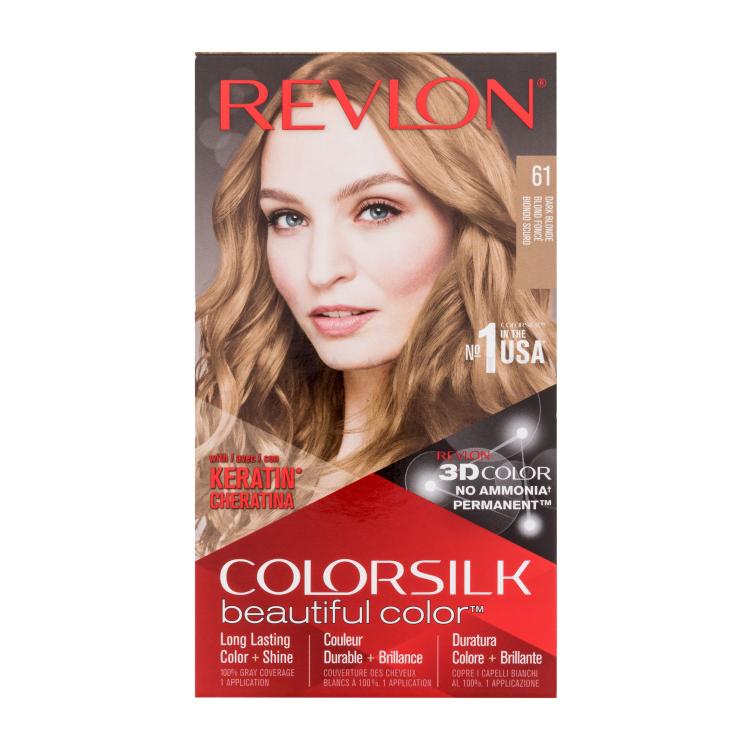 Revlon Colorsilk Beautiful Color Farba do włosów dla kobiet Odcień 61 Dark Blonde Zestaw
