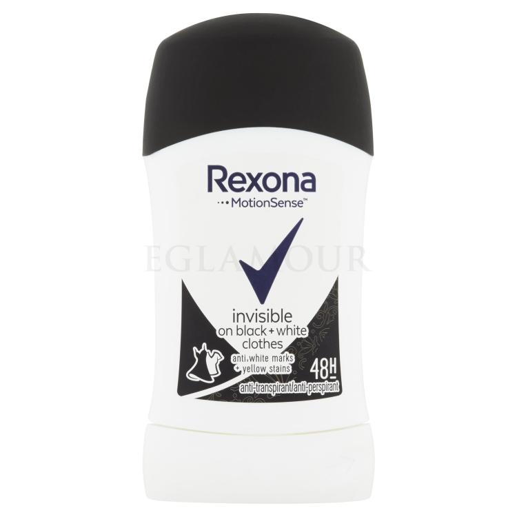 rexona invisible on black + white clothes dezodorant w sztyfcie 40 ml   