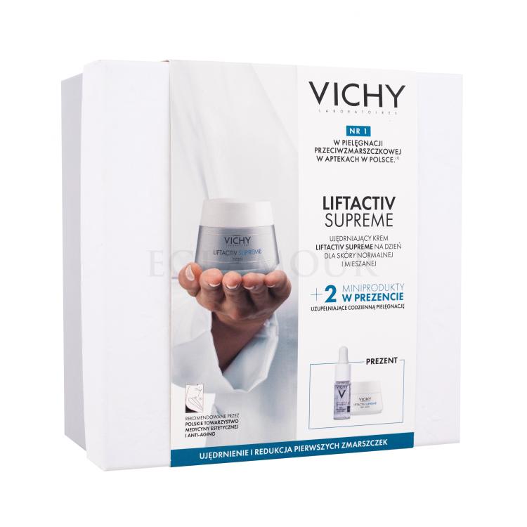 Vichy Liftactiv Supreme Zestaw Krem do twarzy na dzień 50 ml + krem do twarzy na noc 15 ml + serum do twarzy 10 ml