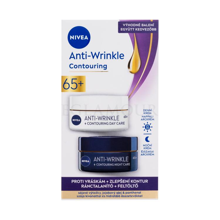 Nivea Anti-Wrinkle + Contouring Duo Pack Zestaw Krem na dzień Anti-Wrinkle Contouring SPF30 50 ml + Krem na noc Anti-Wrinkle + Contouring 50 ml