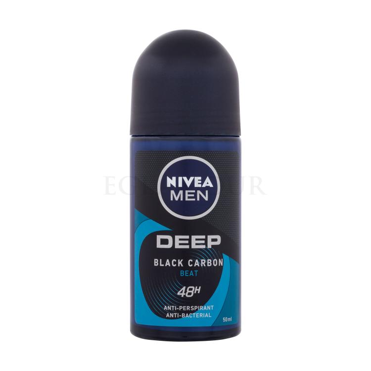 Nivea Men Deep Black Carbon Beat 48H Antyperspirant dla mężczyzn 50 ml