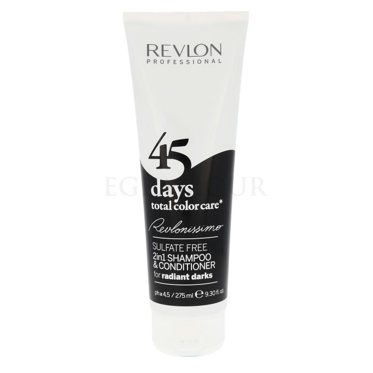 Revlon Professional Revlonissimo 45 Days 2in1 For Radiant Darks Szampon do włosów dla kobiet 275 ml