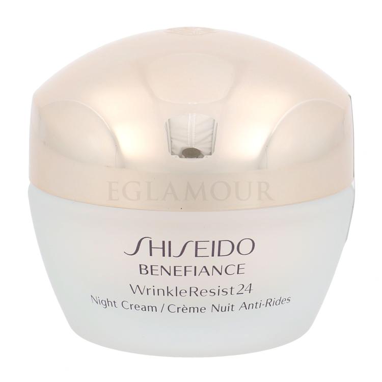 Shiseido Benefiance Wrinkle Resist 24 Krem na noc dla kobiet 50 ml Uszkodzone pudełko