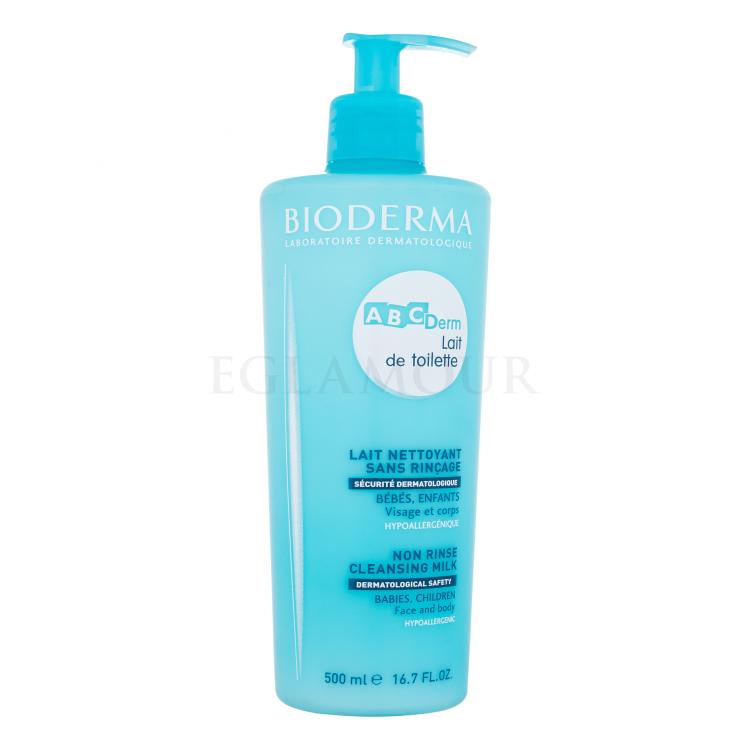 BIODERMA ABCDerm Non Rinse Cleansing Milk Mleczko do demakijażu dla dzieci 500 ml
