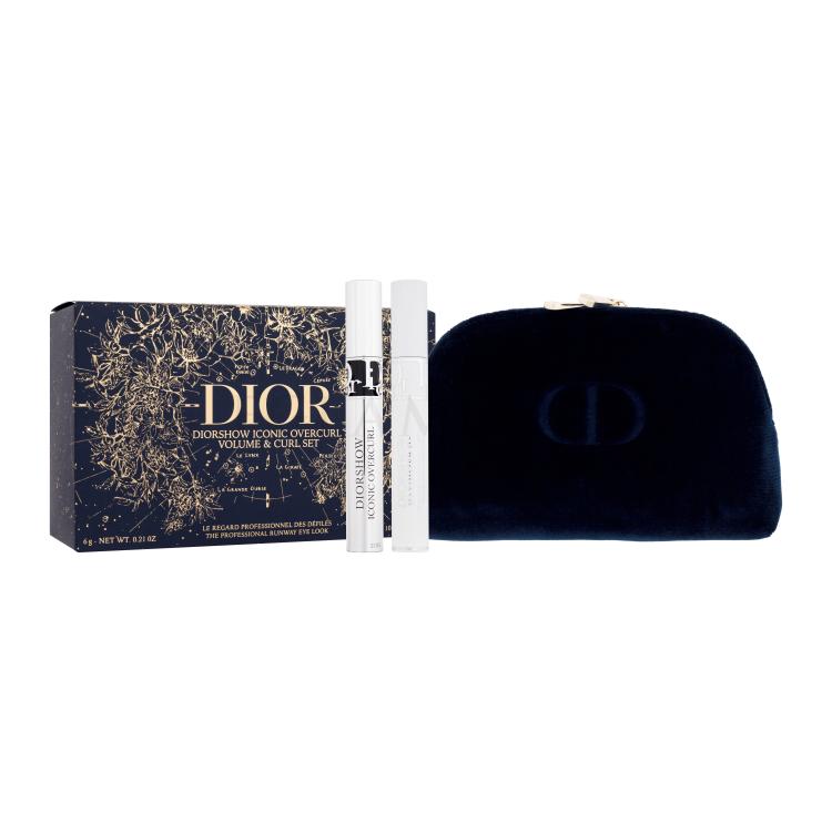 Christian Dior Diorshow Iconic Overcurl Zestaw Tusz do rzęs 6 g + baza pod makijaż 10 ml + kosmetyczka