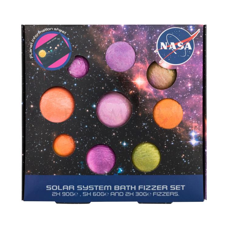 NASA Solar System Bath Fizzer Set Zestaw Kula do kąpieli 2 x 90 g + kula do kąpieli 5 x 60 g + kula do kąpieli 2 x 30 g