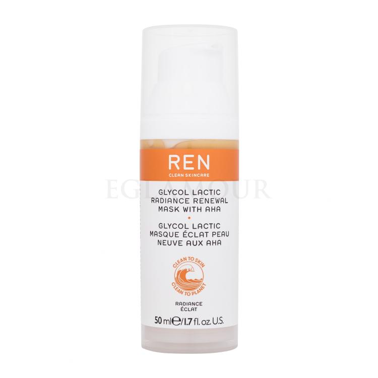 REN Clean Skincare Radiance Glycolic Lactic Radiance Renewal Mask With AHA Maseczka do twarzy dla kobiet 50 ml