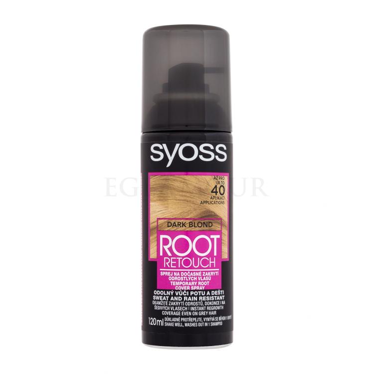 Syoss Root Retoucher Temporary Root Cover Spray Farba do włosów dla kobiet 120 ml Odcień Dark Blond