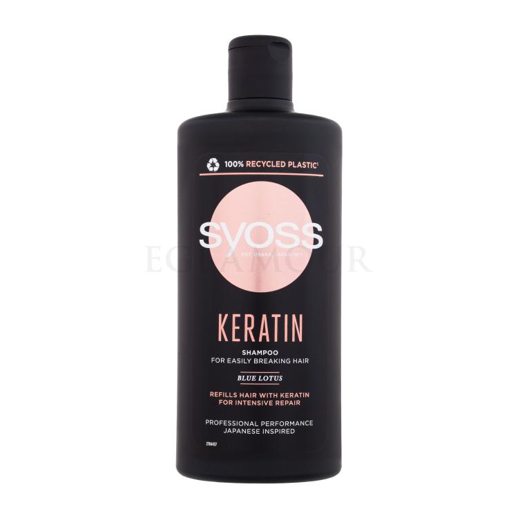Syoss Keratin Shampoo Szampon do włosów dla kobiet 440 ml