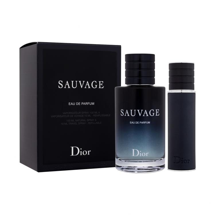 Christian Dior Sauvage Zestaw Edp 100 ml + Edp 10 ml do napełnienia